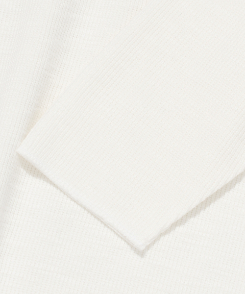 CARGOBROS(カーゴブロス)の「バインダー オーバーボックス ワッフル 長袖Tシャツ (アイボリー)(Tシャツ/カットソー・メンズ・その他・FREE)」の4枚目の写真