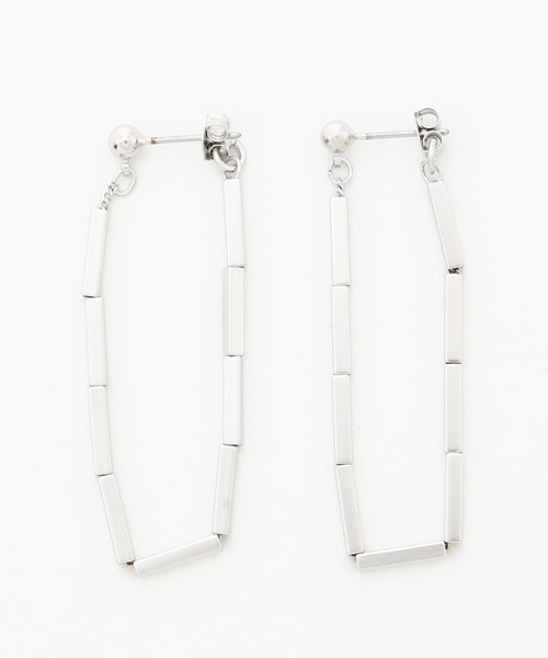 SENSE OF PLACE by URBAN RESEARCH(センスオブプレイスバイアーバンリサーチ)の「CF メタル連結ピアス(ピアス(両耳用)・レディース・シルバー/ゴールド・FREE)」の1枚目の写真