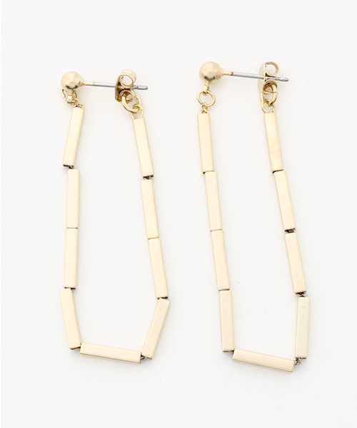 SENSE OF PLACE by URBAN RESEARCH(センスオブプレイスバイアーバンリサーチ)の「CF メタル連結ピアス(ピアス(両耳用)・レディース・シルバー/ゴールド・FREE)」の2枚目の写真