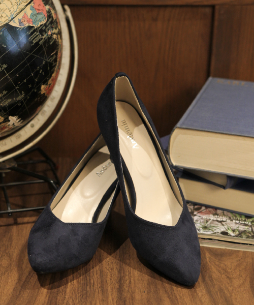 Andemiu（アンデミュウ）の「【BAILA11月号掲載】F/プレーンパンプス 730062（パンプス・レディース・ネイビー/ブラック/ライトグレー/レッド/グレー/ブラウン/ベージュ・SMALL/LARGE/MEDIUM/X-LARGE）」の6枚目の写真