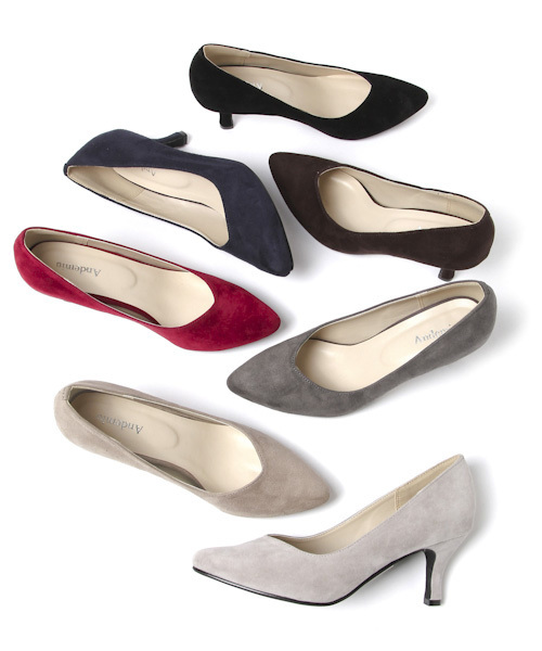 Andemiu（アンデミュウ）の「【BAILA11月号掲載】F/プレーンパンプス 730062（パンプス・レディース・ネイビー/ブラック/ライトグレー/レッド/グレー/ブラウン/ベージュ・SMALL/LARGE/MEDIUM/X-LARGE）」の15枚目の写真