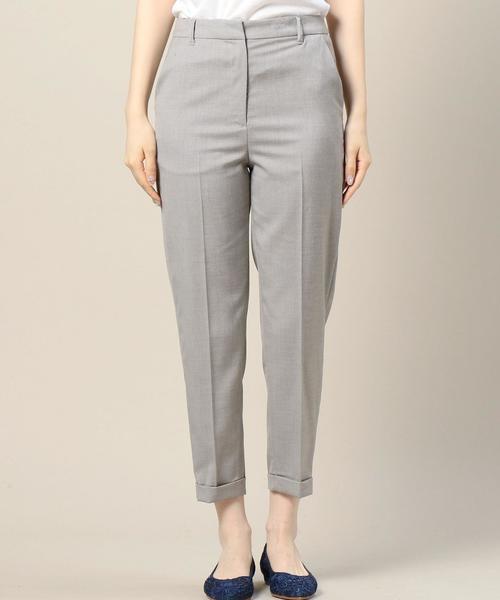 BEAUTY&YOUTH UNITED ARROWS(ビューティーアンドユースユナイテッドアローズ)の「BY シャークテーパード9分丈パンツ◆(その他パンツ・レディース・ライトグレー/ブラック・MEDIUM/LARGE/SMALL)」の4枚目の写真