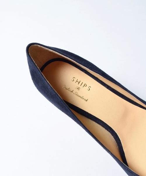 SHIPS（シップス）の「スエードローヒールパンプス◇（パンプス・レディース・ベージュ/ネイビー/ブラウン/オリーブ/ライトグレー・60/70/65/75/55/80）」の9枚目の写真