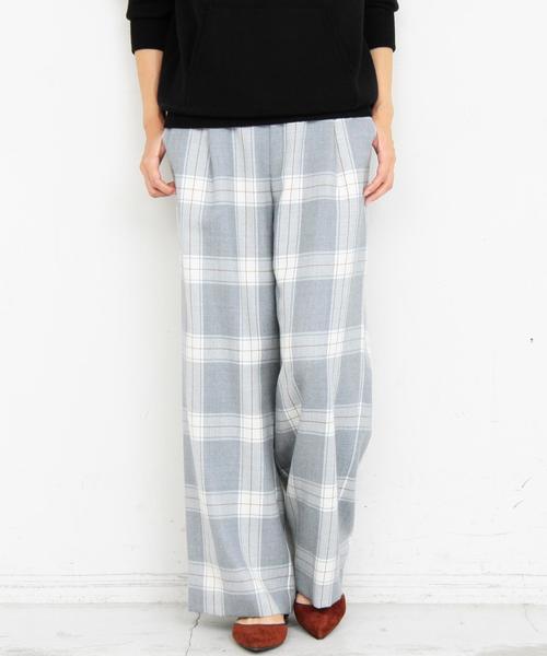 話題の行列 チェックパンツ ビューティーアンドユース カジュアルパンツ Www Musonas Lt