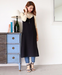 N.（N. Natural Beauty Basic） | ◆スリットキャミワンピース(ワンピース)