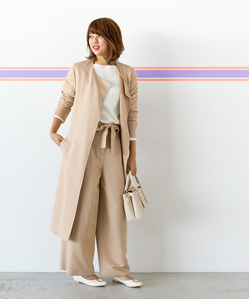 NATURAL BEAUTY BASIC（ナチュラルビューティーベーシック）の「バイカラーミニボックスショルダーバッグ（ショルダーバッグ・レディース・ベージュ/イエロー・ﾌﾘ-）」の11枚目の写真