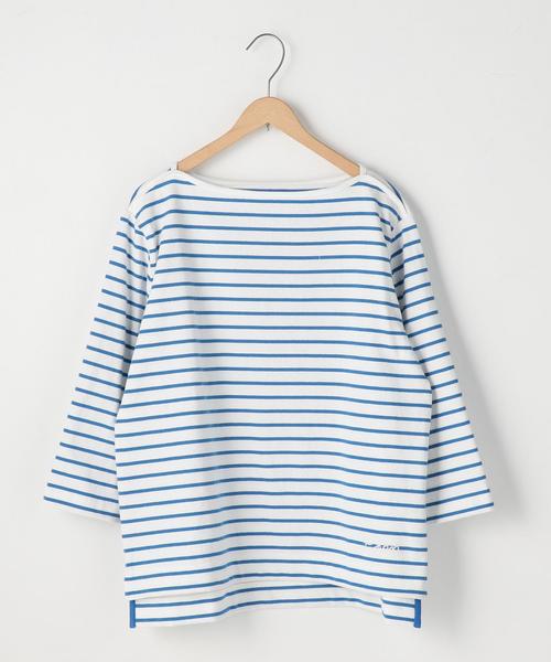 coen（コーエン）の「ボーダー天竺カットソー（Tシャツ/カットソー・レディース・コバルトブルー/ホワイト/ネイビー/レッド・MEDIUM/LARGE）」の3枚目の写真