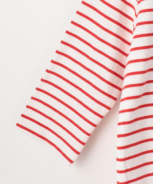 coen（コーエン）の「ボーダー天竺カットソー（Tシャツ/カットソー・レディース・コバルトブルー/ホワイト/ネイビー/レッド・MEDIUM/LARGE）」の7枚目の写真