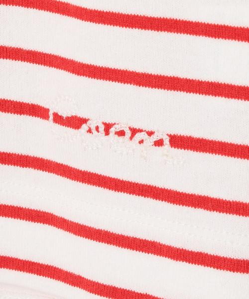 coen（コーエン）の「ボーダー天竺カットソー（Tシャツ/カットソー・レディース・コバルトブルー/ホワイト/ネイビー/レッド・MEDIUM/LARGE）」の9枚目の写真