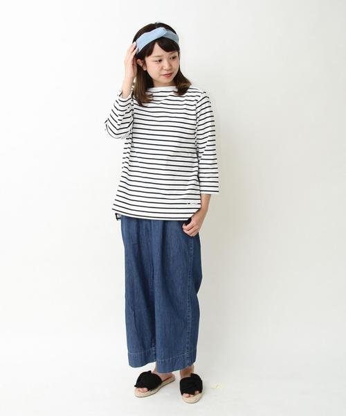 coen（コーエン）の「ボーダー天竺カットソー（Tシャツ/カットソー・レディース・コバルトブルー/ホワイト/ネイビー/レッド・MEDIUM/LARGE）」の22枚目の写真