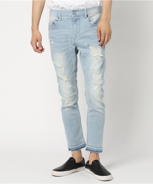 JACKROSE（ジャックローズ）の「COOLMAXリメイクデニムアンクルカットパンツ（デニムパンツ・メンズ・サックスブルー・S/L/M）」の6枚目の写真