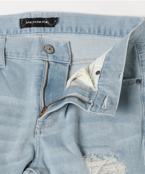 JACKROSE（ジャックローズ）の「COOLMAXリメイクデニムアンクルカットパンツ（デニムパンツ・メンズ・サックスブルー・S/L/M）」の4枚目の写真