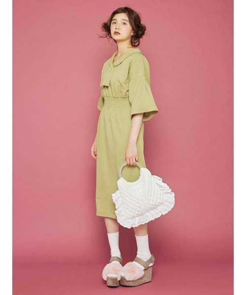 merry jenny（メリージェニー）の「グランマキルティングbag（ハンドバッグ・レディース・オフホワイト/ブラック・FREE）」の10枚目の写真