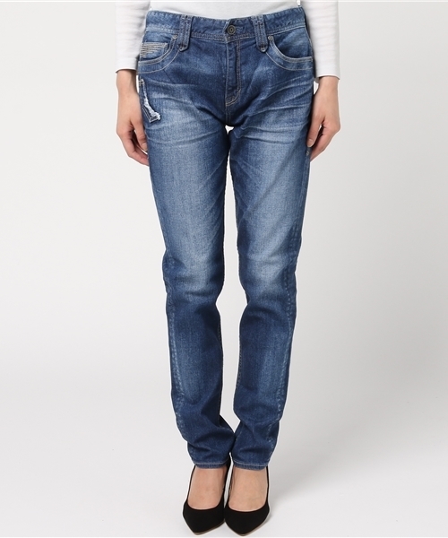 TAVERNITI SO JEANS(タヴァニティソージーンズ)の「TAVERNITI SO JEANS デニム テーパード デニムパンツ JANIS SLOUCHY(ジャニス スラウチー)/81171102(デニムパンツ・レディース・ブルー・23inch/24inch/25inch/26inch/27inch)」の2枚目の写真