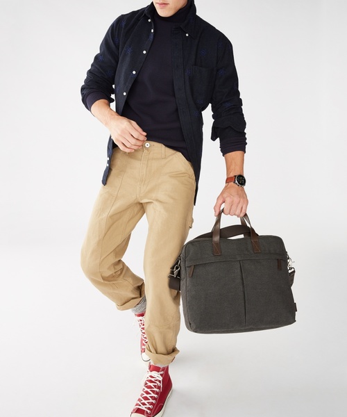 FOSSIL(フォッシル)の「BUCKNER TOP ZIP WORKBAG MBG9363(4)(ビジネスバッグ・メンズ・ブラック・FREE)」の12枚目の写真