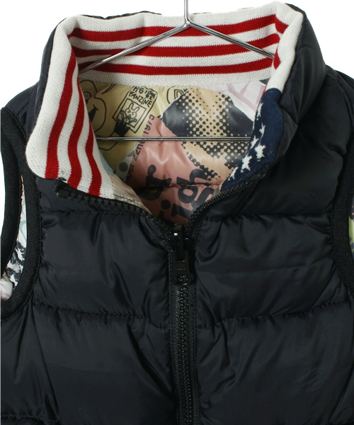 JOEY HYSTERIC（ジョーイヒステリック）の「HYSTERIC刺繍 ダウンベスト（ダウンベスト・キッズ・ブラック系その他・X-SMALL/SMALL/MEDIUM）」の4枚目の写真