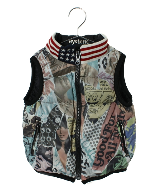 JOEY HYSTERIC（ジョーイヒステリック）の「HYSTERIC刺繍 ダウンベスト（ダウンベスト・キッズ・ブラック系その他・X-SMALL/SMALL/MEDIUM）」の9枚目の写真