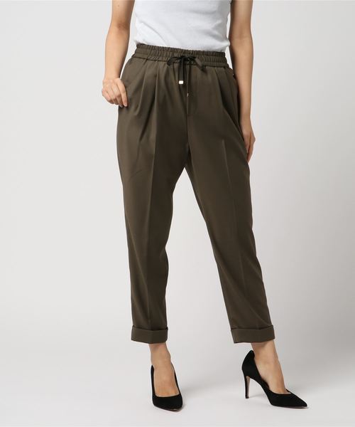 JEANS FACTORY Clothes（ジーンズファクトリークローズ）の「[JEANS FACTORY CLOTHES/ジーンズファクトリークローズ] ストレッチギャバトラックパンツ（その他パンツ・レディース・ブラック/グレー/カーキ/ブラウン/ベージュ・34/36/38）」の5枚目の写真