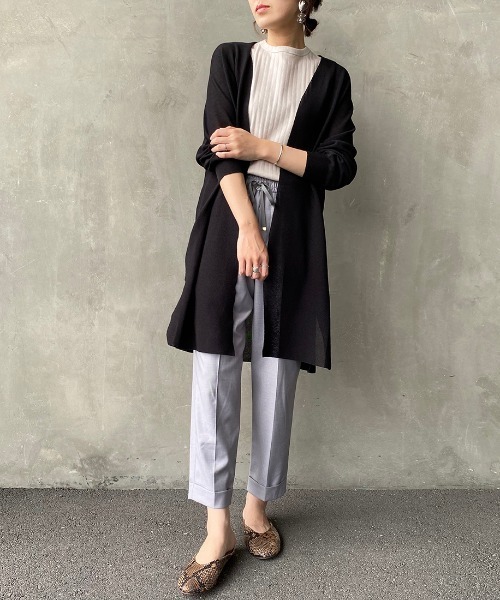 JEANS FACTORY Clothes（ジーンズファクトリークローズ）の「[JEANS FACTORY CLOTHES/ジーンズファクトリークローズ] ストレッチギャバトラックパンツ（その他パンツ・レディース・ブラック/グレー/カーキ/ブラウン/ベージュ・34/36/38）」の20枚目の写真
