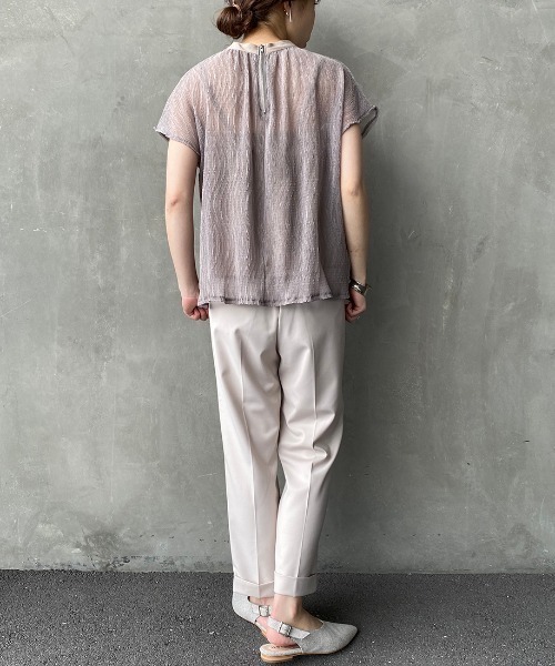 JEANS FACTORY Clothes（ジーンズファクトリークローズ）の「[JEANS FACTORY CLOTHES/ジーンズファクトリークローズ] ストレッチギャバトラックパンツ（その他パンツ・レディース・ブラック/グレー/カーキ/ブラウン/ベージュ・34/36/38）」の18枚目の写真