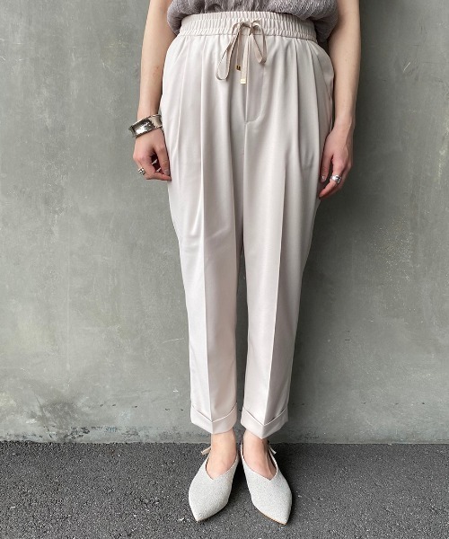 JEANS FACTORY Clothes（ジーンズファクトリークローズ）の「[JEANS FACTORY CLOTHES/ジーンズファクトリークローズ] ストレッチギャバトラックパンツ（その他パンツ・レディース・ブラック/グレー/カーキ/ブラウン/ベージュ・34/36/38）」の16枚目の写真