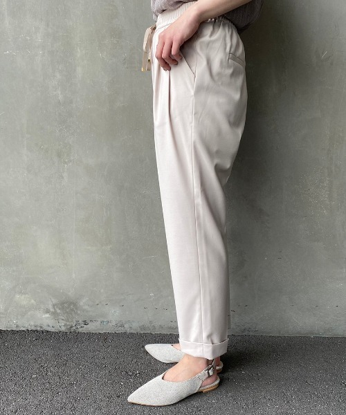 JEANS FACTORY Clothes（ジーンズファクトリークローズ）の「[JEANS FACTORY CLOTHES/ジーンズファクトリークローズ] ストレッチギャバトラックパンツ（その他パンツ・レディース・ブラック/グレー/カーキ/ブラウン/ベージュ・34/36/38）」の15枚目の写真
