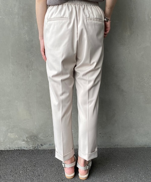 JEANS FACTORY Clothes（ジーンズファクトリークローズ）の「[JEANS FACTORY CLOTHES/ジーンズファクトリークローズ] ストレッチギャバトラックパンツ（その他パンツ・レディース・ブラック/グレー/カーキ/ブラウン/ベージュ・34/36/38）」の14枚目の写真
