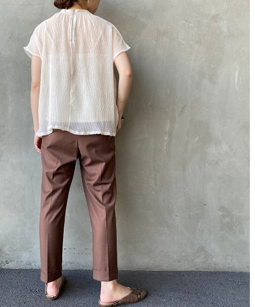 JEANS FACTORY Clothes（ジーンズファクトリークローズ）の「[JEANS FACTORY CLOTHES/ジーンズファクトリークローズ] ストレッチギャバトラックパンツ（その他パンツ・レディース・ブラック/グレー/カーキ/ブラウン/ベージュ・34/36/38）」の10枚目の写真