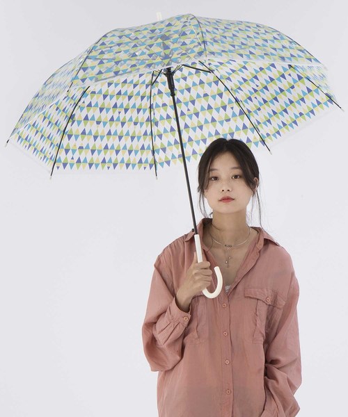 Wpc.（ダブリュピーシー）の「プラスティックアンブレラ（ビニール傘）（長傘・レディース・ネイビー/レッド/オフホワイト/ピンク/グリーン/グリーン系その他/レッド系その他/カラフル・FREE）」の4枚目の写真