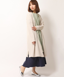 LBC | ストライプロールアップチュニック(Tシャツ/カットソー)