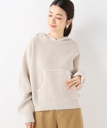柄編みフードニット◆