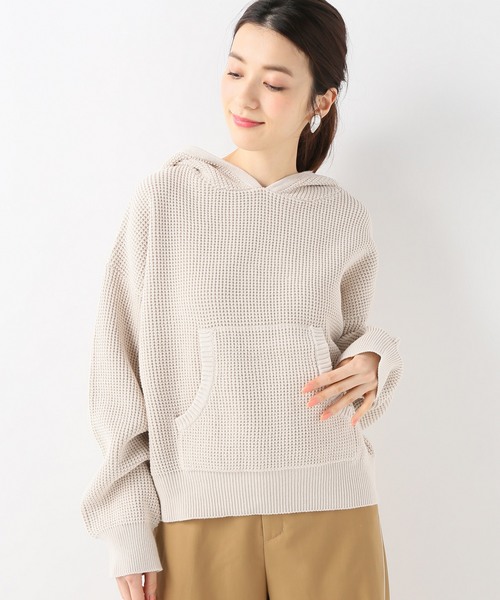 SLOBE IENA（スローブイエナ）の「柄編みフードニット◇（ニット