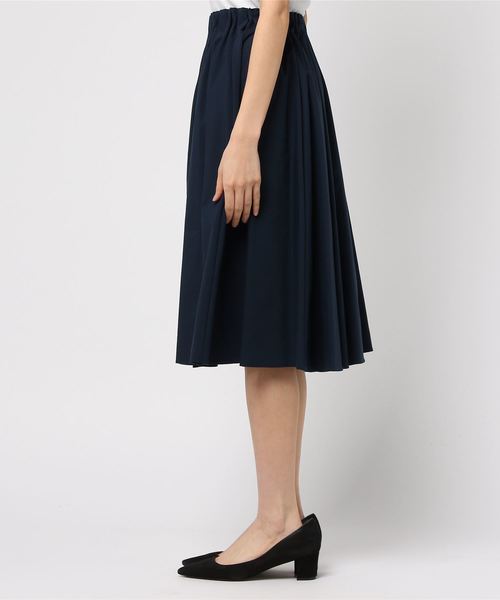 laboratory work(ラボラトリーワーク)の「タックミディ―スカート(スカート・レディース・ベージュ/ネイビー/ピンク/ブルー・MEDIUM)」の5枚目の写真