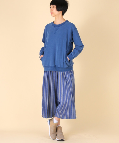 Ne-net（ネネット）の「S (S)たてしまプリーツ（その他パンツ・レディース・レッド/イエロー/ブルー・02）」の8枚目の写真