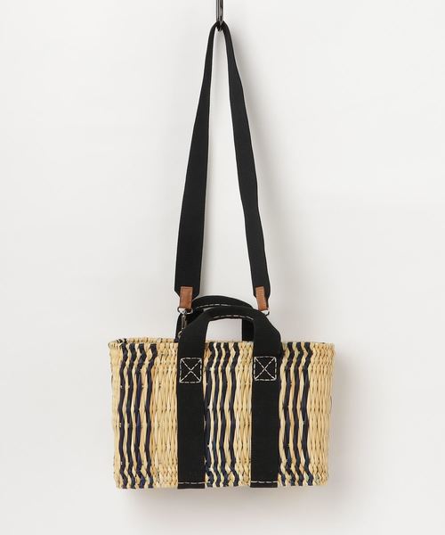 AMERICAN RAG CIE（アメリカンラグシー）の「RUE DE VERNEUIL　ルーデュ ベルネイユ/バスケットバッグ（かごバッグ・レディース・ブラック/レッド・FREE）」の3枚目の写真