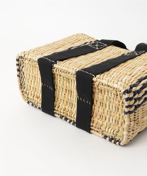 AMERICAN RAG CIE（アメリカンラグシー）の「RUE DE VERNEUIL　ルーデュ ベルネイユ/バスケットバッグ（かごバッグ・レディース・ブラック/レッド・FREE）」の5枚目の写真