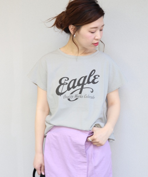 【RIDING HIGH/ライディングハイ】ラフィテンジクTシャツ　ブルー 別注【RIDING HIGH/ライディングハイ】アップサイクルテンジクT