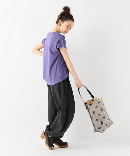 RIDING HIGH（ライディングハイ）の「【RIDING HIGH/ライディングハイ】ラフィテンジクTシャツ（Tシャツ/カットソー・レディース・ホワイト/ライトグレー/ブラック/パープル/ホワイト系その他/ブラウン系その他・FREE）」の8枚目の写真