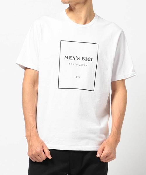 MEN'S BIGI(メンズビギ)の「MEN'S BIGIロゴ プリントT(Tシャツ/カットソー・メンズ・ホワイト・S/M/L)」の8枚目の写真