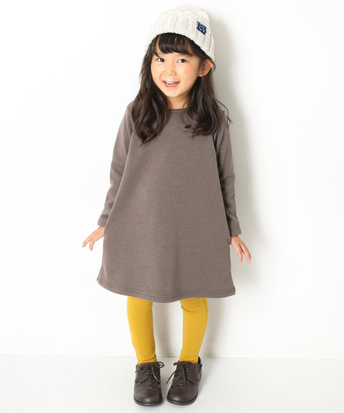 devirock(デビロック)の「まるで着る毛布 裏シャギーAラインワンピース 裏起毛(ワンピース・キッズ・ブラック/ダークグリーン/ネイビー/モカ/ブラック系その他/グレー系その他/ブルー系その他/レッド系その他/ヘザーチャコール/スモークピンク/ワイン/ブラック系その他2/ブルー系その他2・90cm/110cm/100cm/120cm/130cm/140cm/150cm/160cm)」の19枚目の写真