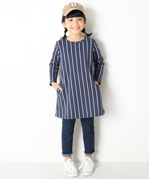 devirock(デビロック)の「まるで着る毛布 裏シャギーAラインワンピース 裏起毛(ワンピース・キッズ・ブラック/ダークグリーン/ネイビー/モカ/ブラック系その他/グレー系その他/ブルー系その他/レッド系その他/ヘザーチャコール/スモークピンク/ワイン/ブラック系その他2/ブルー系その他2・90cm/110cm/100cm/120cm/130cm/140cm/150cm/160cm)」の22枚目の写真