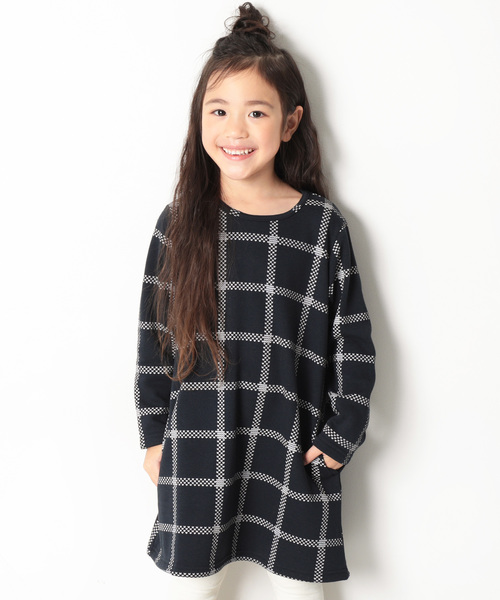 devirock(デビロック)の「まるで着る毛布 裏シャギーAラインワンピース 裏起毛(ワンピース・キッズ・ブラック/ダークグリーン/ネイビー/モカ/ブラック系その他/グレー系その他/ブルー系その他/レッド系その他/ヘザーチャコール/スモークピンク/ワイン/ブラック系その他2/ブルー系その他2・90cm/110cm/100cm/120cm/130cm/140cm/150cm/160cm)」の10枚目の写真