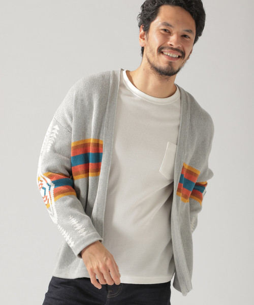 PENDLETON（ペンドルトン）の「【PENDLETON(ペンドルトン)】別注カーディガン（カーディガン/ボレロ・メンズ・ブルー/グレー・LARGE/MEDIUM）」の5枚目の写真