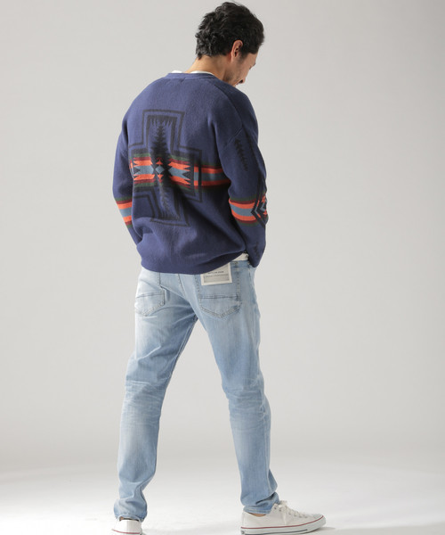 PENDLETON（ペンドルトン）の「【PENDLETON(ペンドルトン)】別注カーディガン（カーディガン/ボレロ・メンズ・ブルー/グレー・LARGE/MEDIUM）」の8枚目の写真
