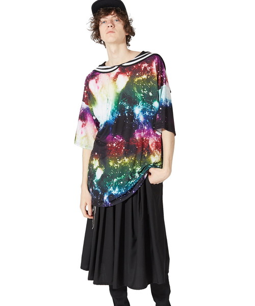 ankoROCK（アンコロック）の「ギャラクシーラインセーラーＴシャツ -メガビッグ-（Tシャツ/カットソー・レディース・A・ONE SIZE）」の2枚目の写真