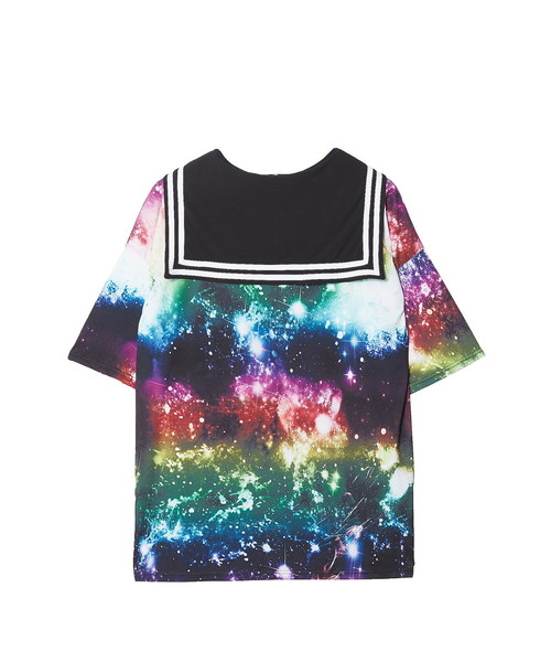 ankoROCK（アンコロック）の「ギャラクシーラインセーラーＴシャツ -メガビッグ-（Tシャツ/カットソー・レディース・A・ONE SIZE）」の8枚目の写真
