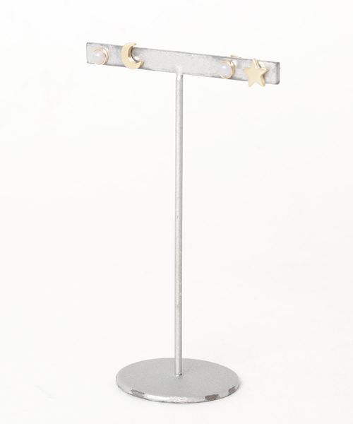 petitcro（プティクロ）の「【petitcro】star＆moon　2セットピアス（ピアス（両耳用）・レディース・グレー/ピンク/ブルー/グリーン・ONE SIZE）」の4枚目の写真