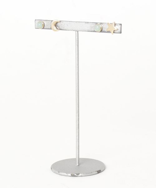 petitcro（プティクロ）の「【petitcro】star＆moon　2セットピアス（ピアス（両耳用）・レディース・グレー/ピンク/ブルー/グリーン・ONE SIZE）」の3枚目の写真