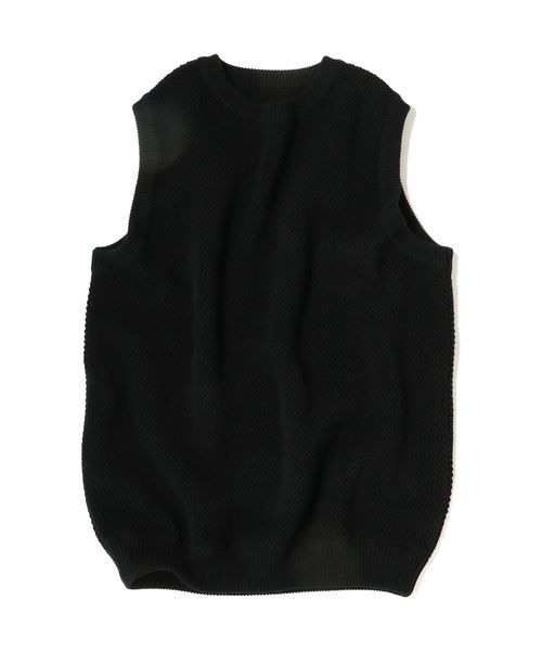 crepuscule(クレプスキュール)の「crepuscule: MOSS STITCH ベスト ■(ベスト・メンズ・ブラック/グレー/ブラウン・1/2)」の7枚目の写真