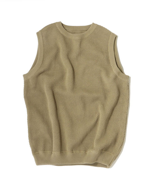 crepuscule(クレプスキュール)の「crepuscule: MOSS STITCH ベスト ■(ベスト・メンズ・ブラック/グレー/ブラウン・1/2)」の13枚目の写真